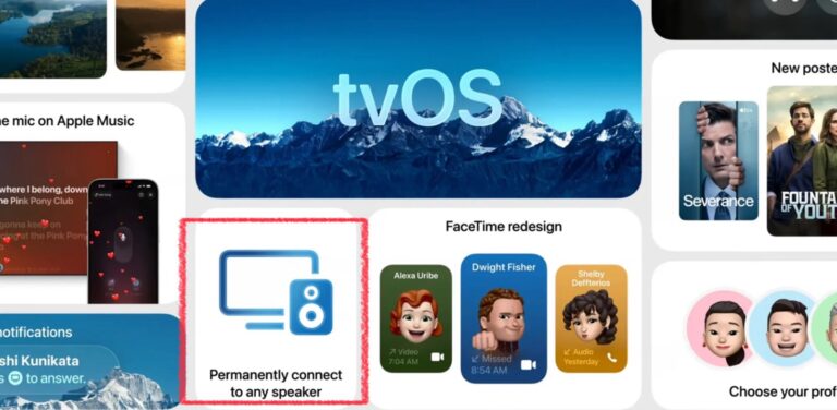 tvOS 26에서 타사 Airplay 스피커 고정 스피커 지원